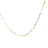 14k Two Tone 7.7 Gram Razzo Necklace 22"inch